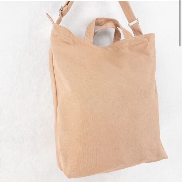 Baggu Duck BAG Light Pink Recycled Cotton Canvas Tote Bag - Picture 4 of 12